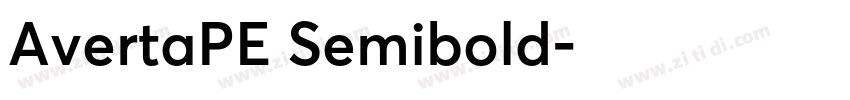 AvertaPE Semibold字体转换